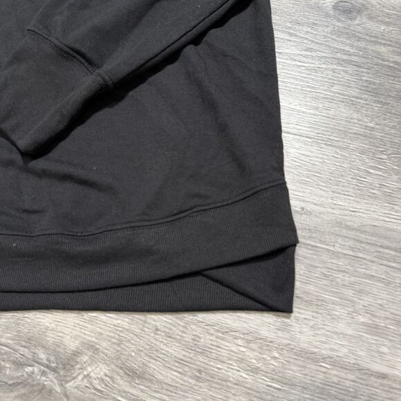 Philosophy Believe Santa Hat fur Sequin black Sweatshirt Cozy Winter NWT $68 2X - Picture 4 of 6